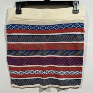 Vintage Forever 21 Multicolor Patterned mini skirt
